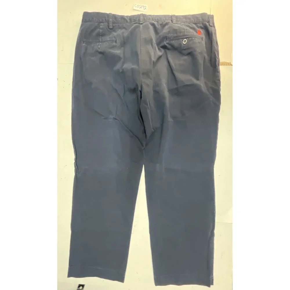 Polo Ralph Lauren Preston Pant Mens 38x29 Navy Blue Cotton Chino Trousers